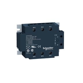 Schneider Electric Solid State Relay; 50A; 3-NO; 90-140VAC IN; 48-530VAC OUT; Panel Mount; Zero Crossing; LED